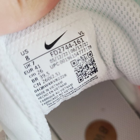 NEW Nike Alpha Huarache Elite 4 Mid Baseball Cleats FD2744-161 Size 8 White main image 5